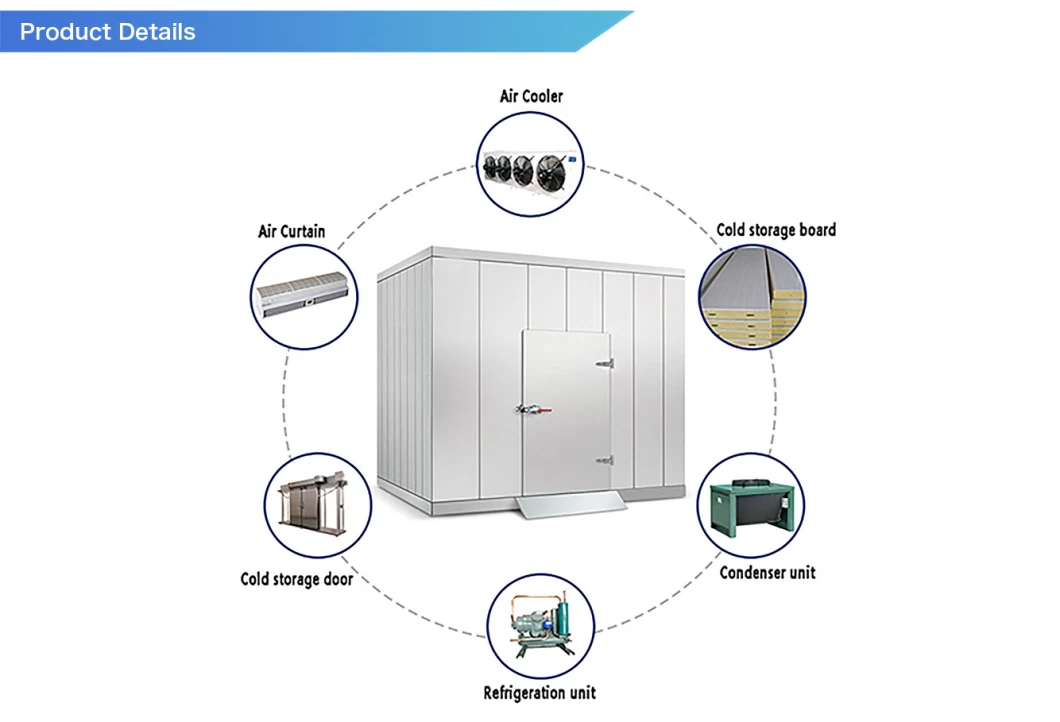 Commercial Ice Cream Storage Cold Room with Color Steel Painting